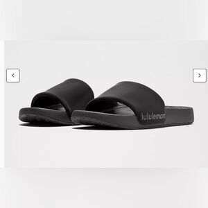 Lululemon Restfeel Slides Sandals in Matte Black/Graphite Grey - Women’s Size 8